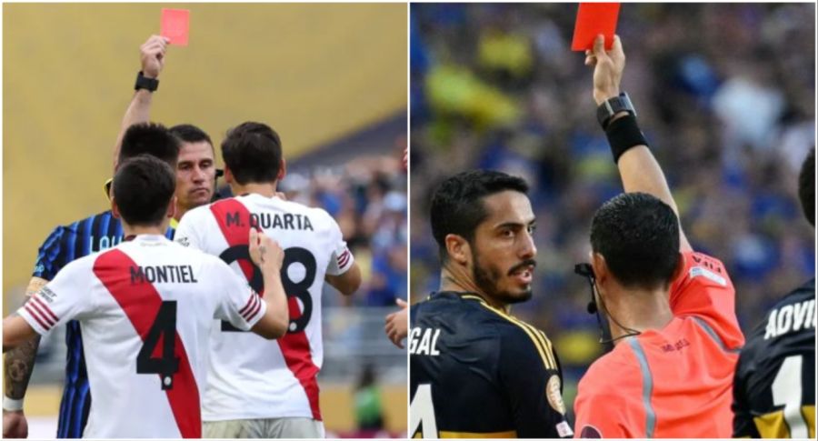 Boca y River expulsiones