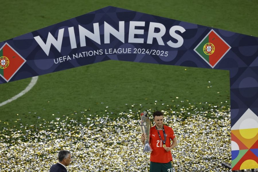 Diogo Jota campeón con Portugal