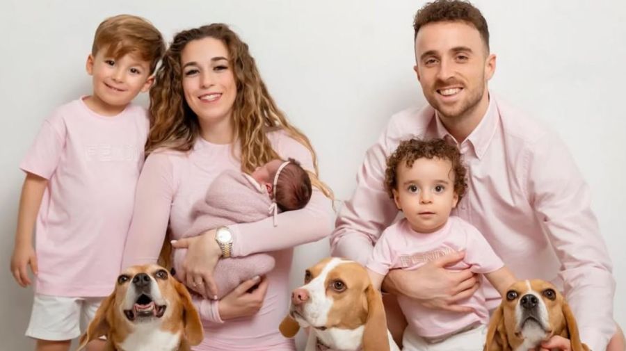 Diogo Jota, Rute Cardoso y su familia