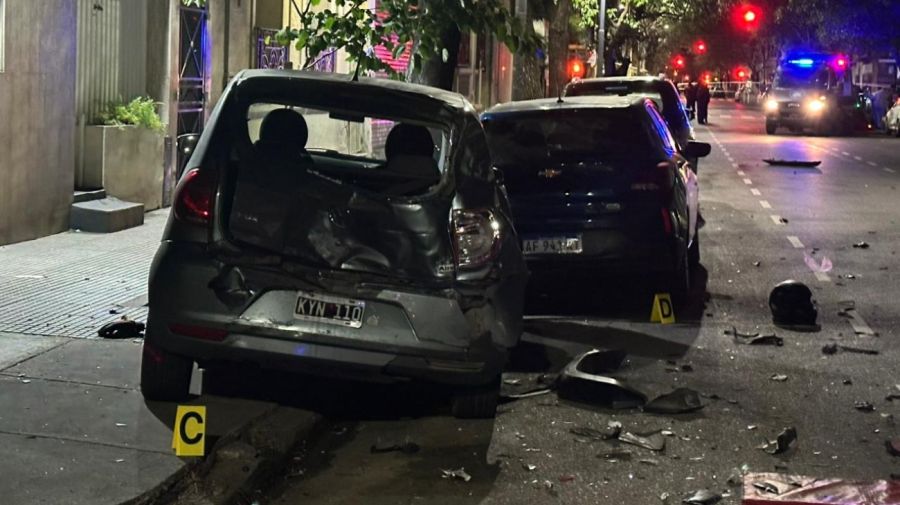 Huida, choque y muerte en Palermo