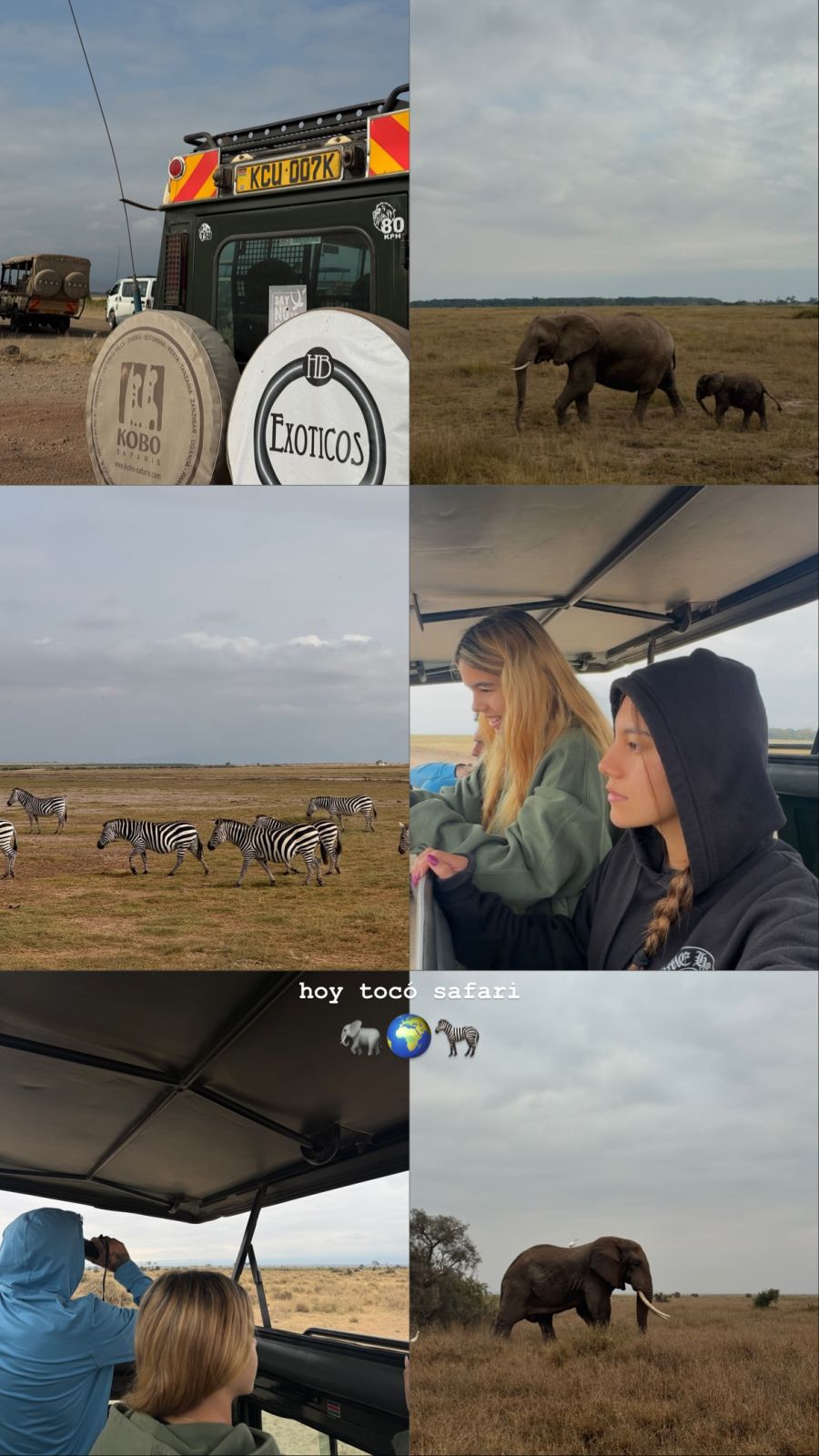 Las vacaciones de Carlos Tévez y su familia en África