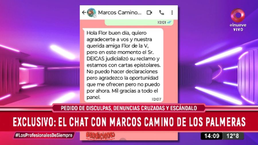 Marcos Camino sobre Cacho Deicas