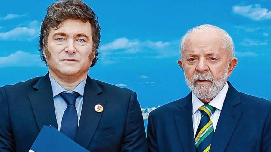 Milei y Lula Da Silva