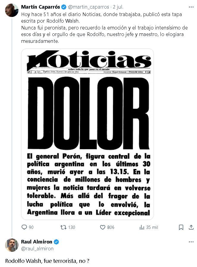 Tuits Martín Caparrós