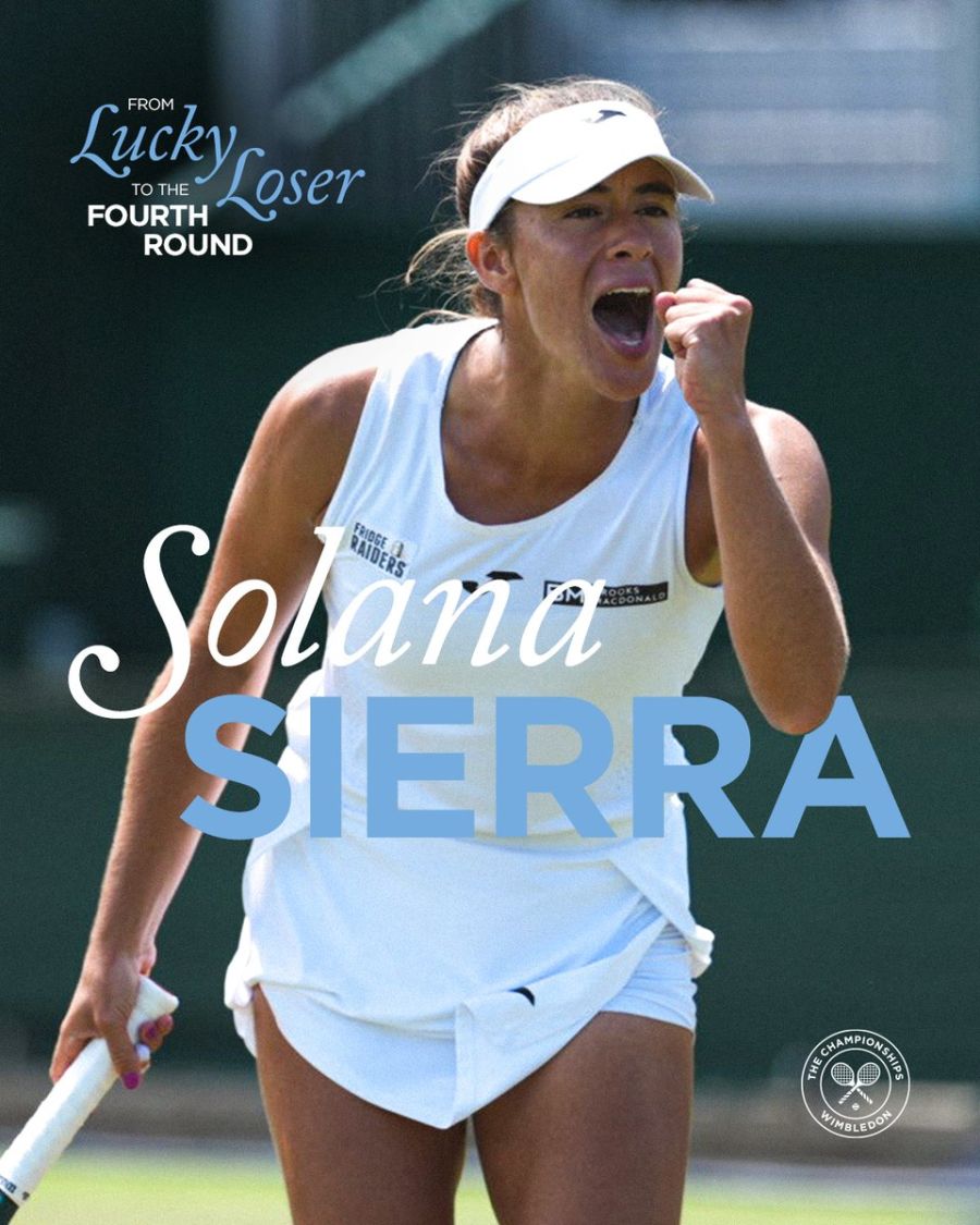 Solana Sierra en Wimbledon