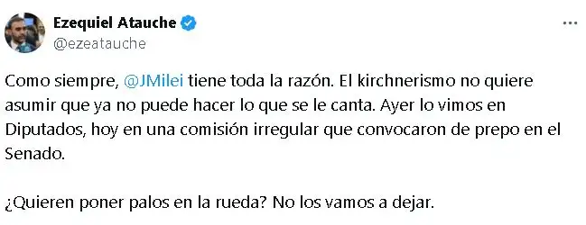 Tuit Ezequiel Atauche
