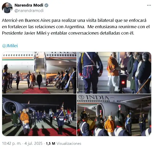 Tuit Narendra Modi