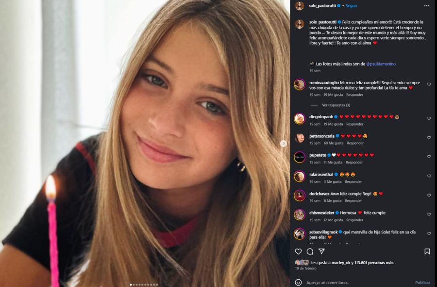 Hija de Soledad Pastorutti