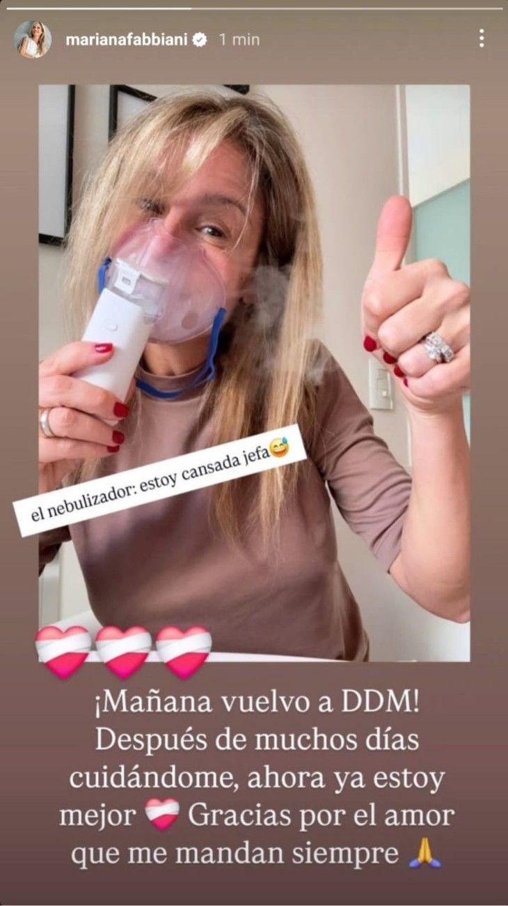 Mariana Fabbiani sobre su salud