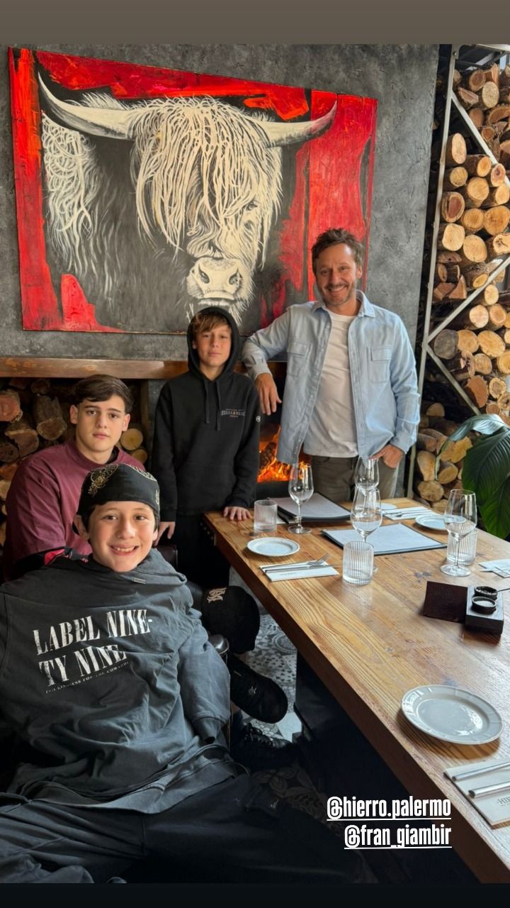 Benjamín Vicuña y sus hijos