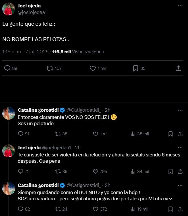Joel Ojeda y Catalina Gorostidi