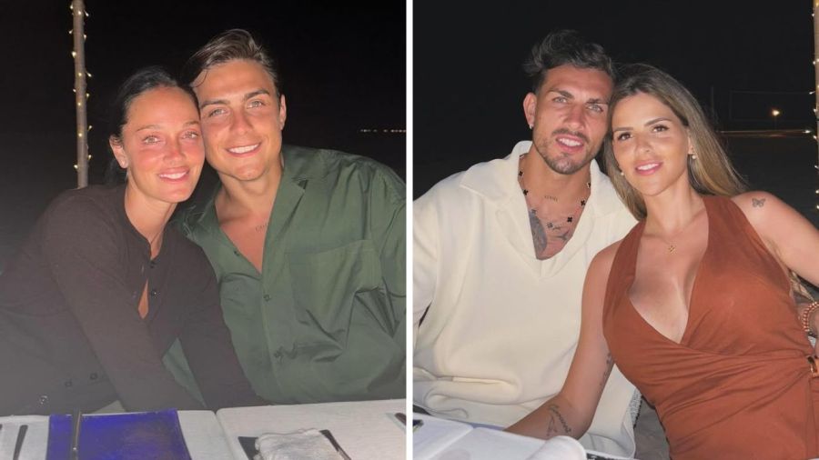 Oriana Sabatini, Paulo Dybala, Leandro Paredes, Camila Galante