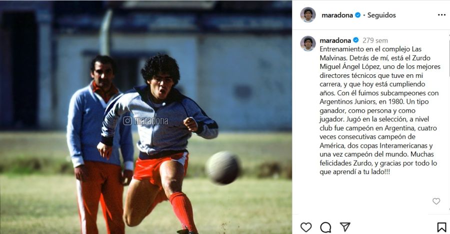 Posteo Maradona