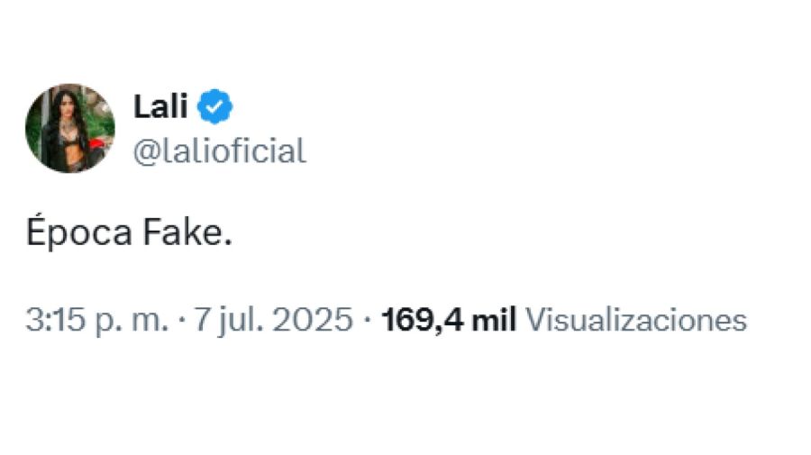 Reacción Lali Espósito a la fake news sobre ella
