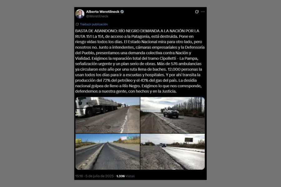 ruta151-javiermilei