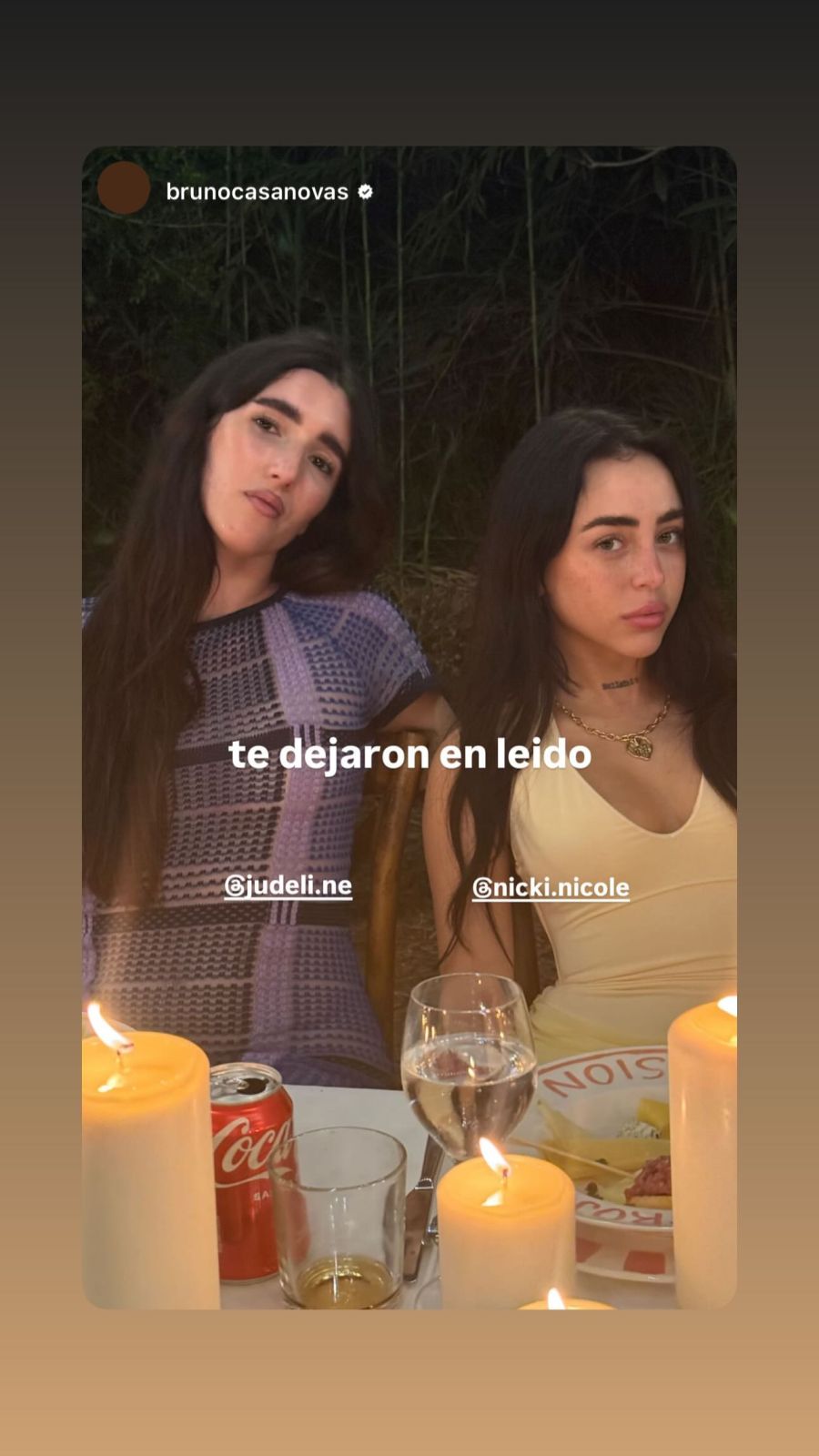 Posteo de Nicki Nicole desde España