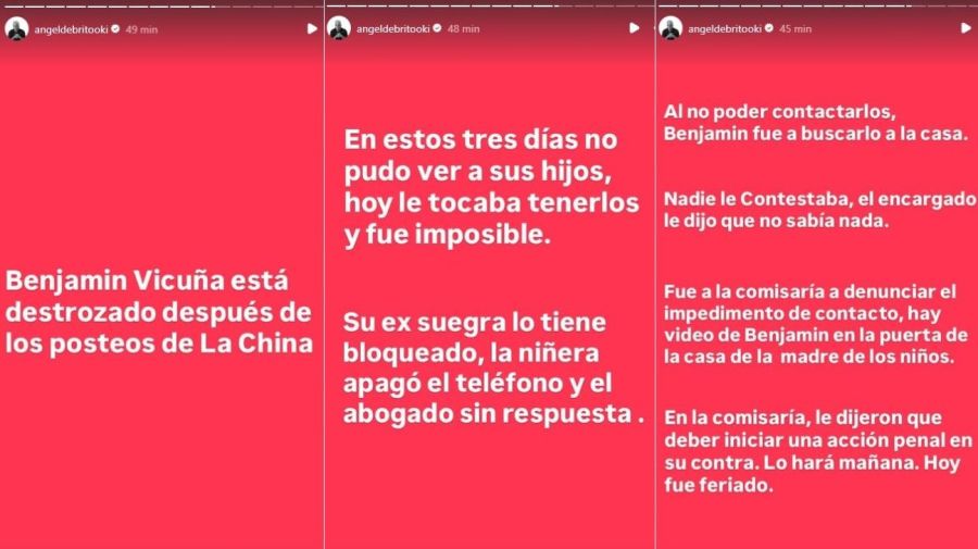 Denuncia Benjamin Vicuña contra China Suarez