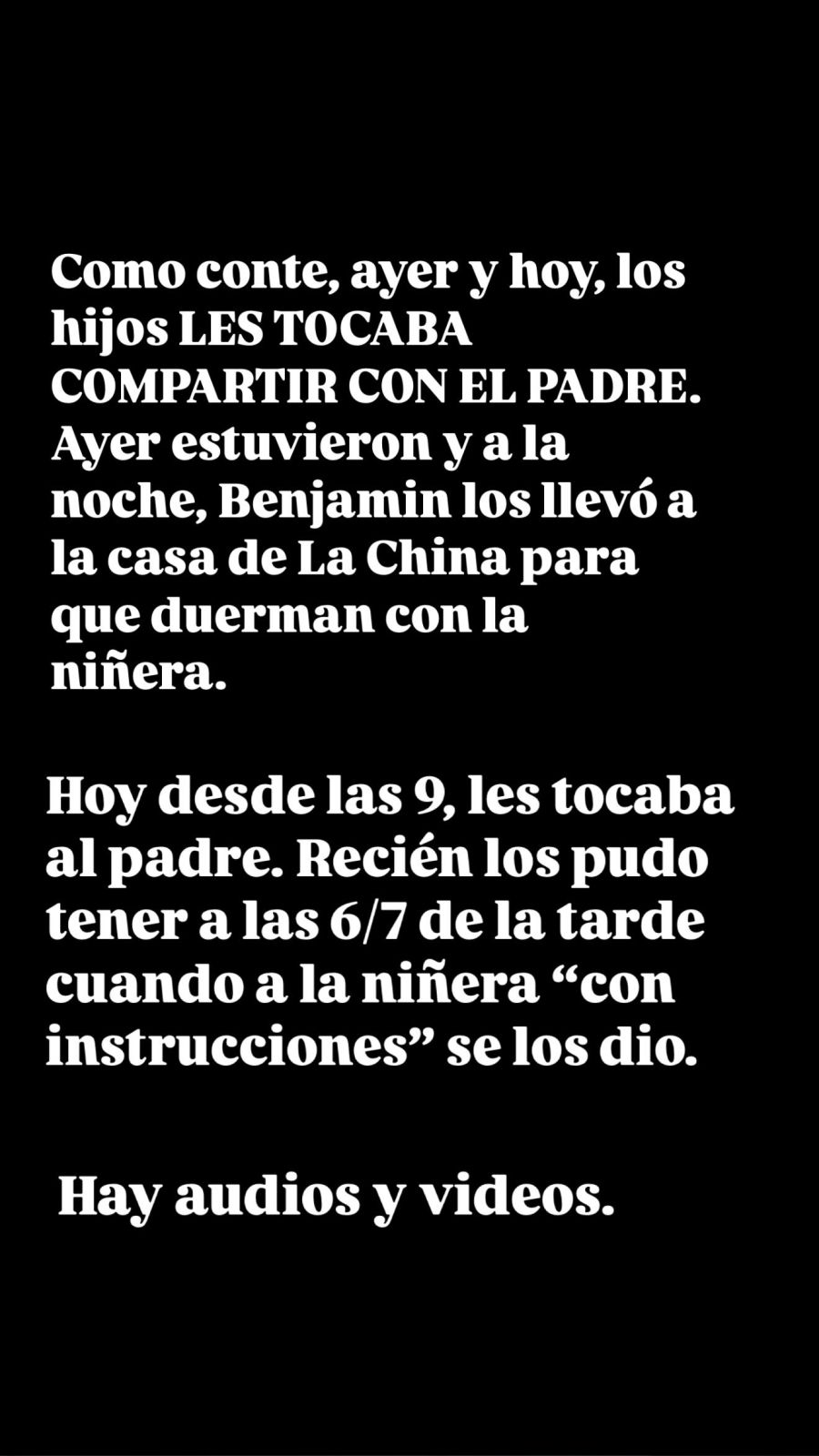 Posteos de Ángel de Brito sobre Benajmín Vicuña y sus hijos