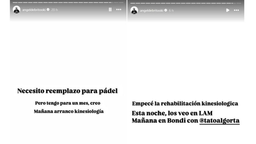 Angel de Brito accidentado