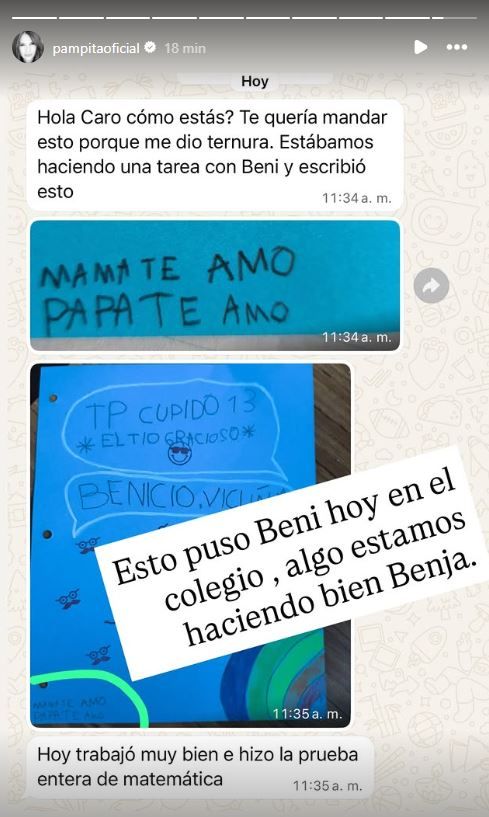 El mensaje de Benicio Vicuña a Pampita y Benjamin Vicuña