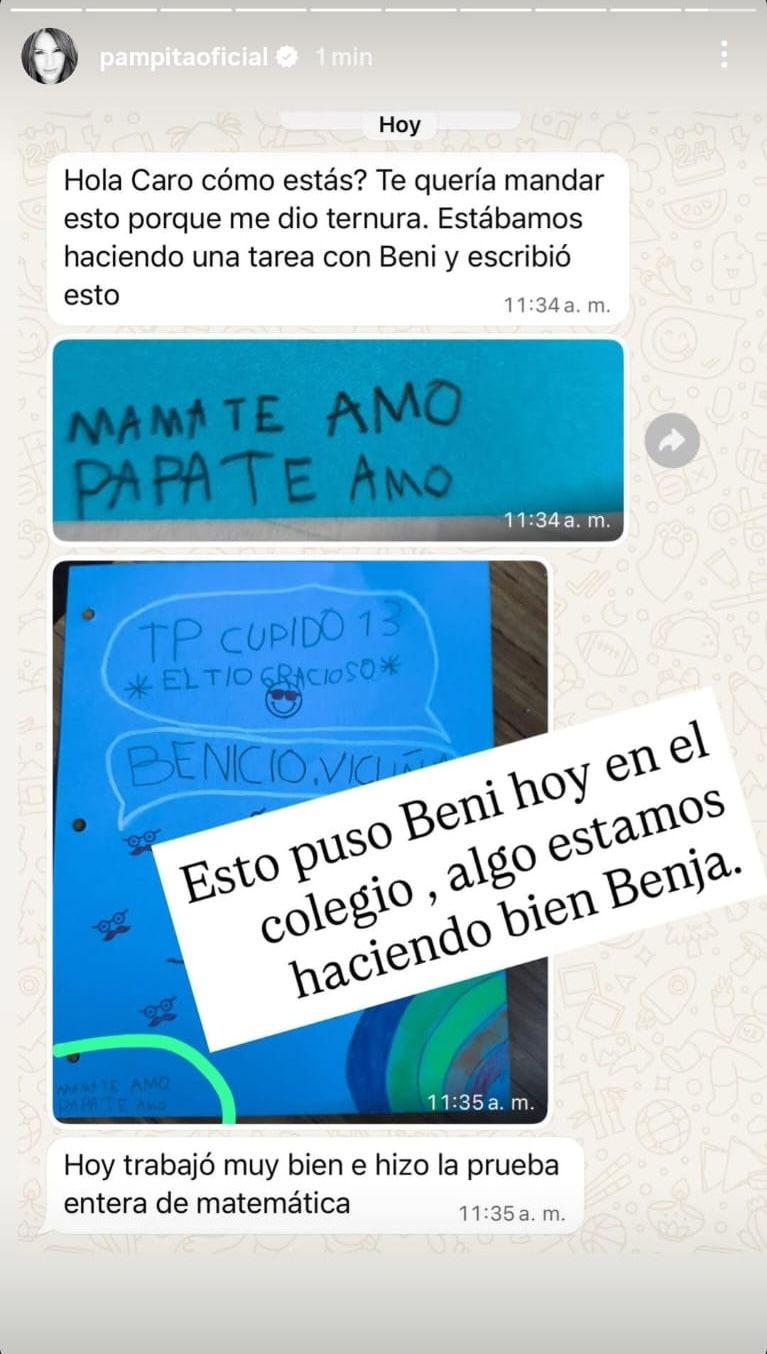 Pampita, Benjamín Vicuña