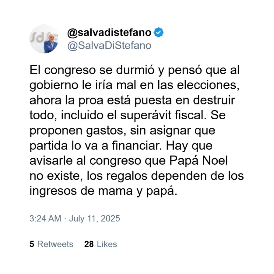 Posteo de Salvador Di Stefano 2