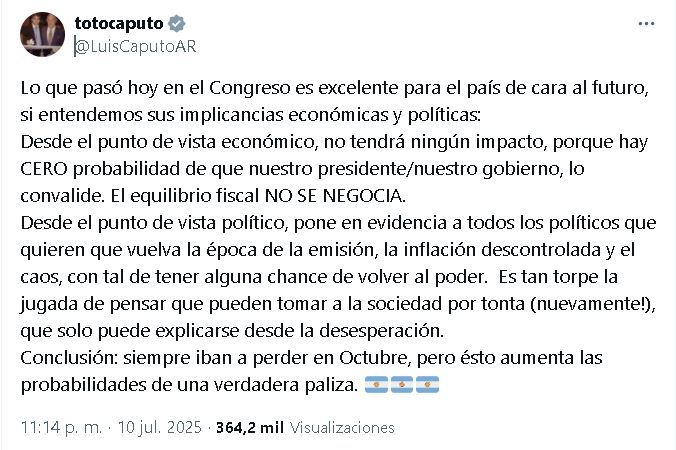 Tuit Luis Caputo