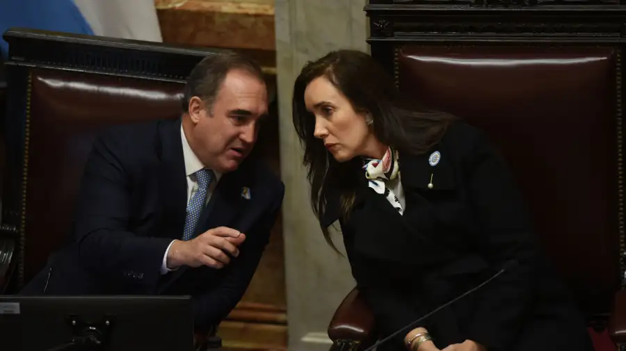Crisis libertaria. El secretario Agustin Giustinian y la vice no pudieron revertir el revés este jueves.