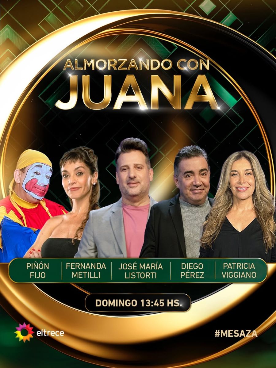 Los invitados de Almorzando con Juana el domingo 13 de julio