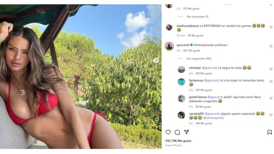 El comentario de Gustavo Conti a La China Suárez