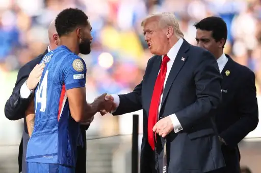 Trump en la premiación del mundial de clubes