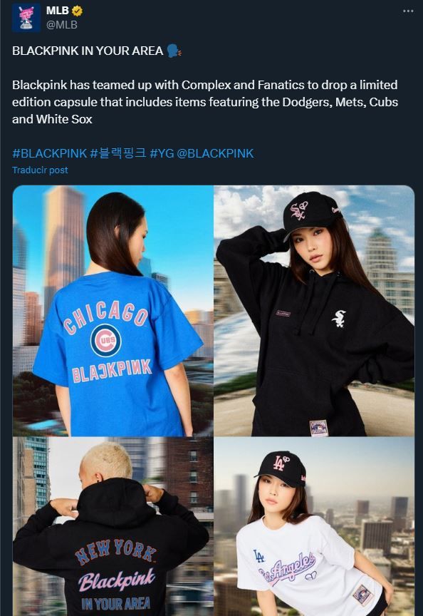 BLACKPINK x MLB y NBA