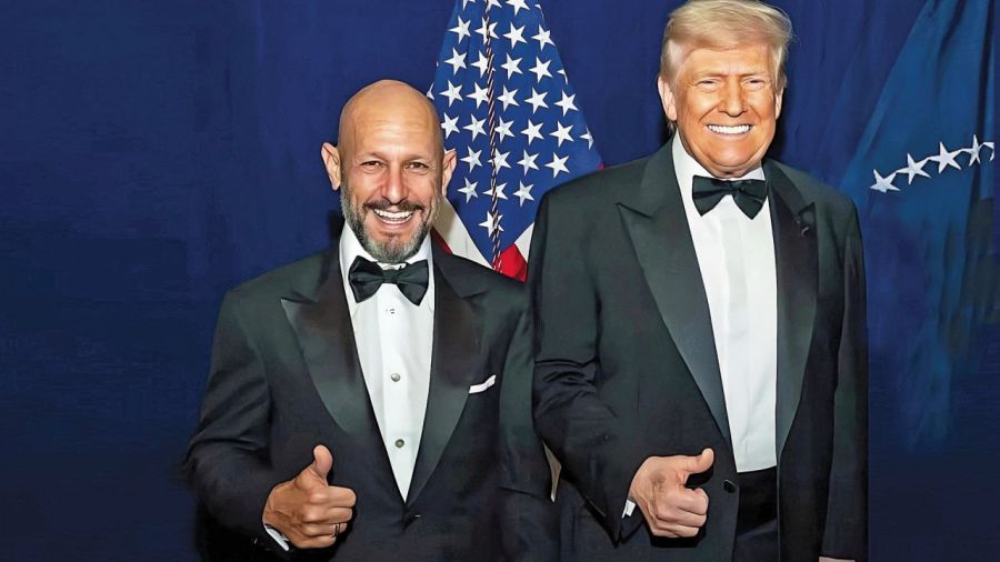 Leonardo Scatturice con Donald Trump