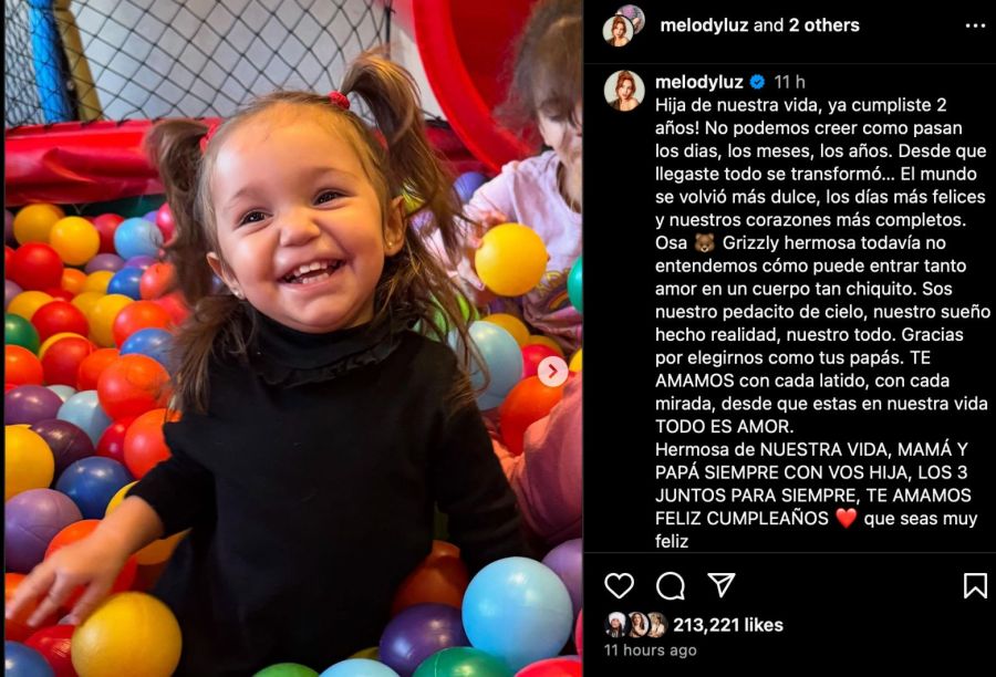 Alex Caniggia, Melody Luz