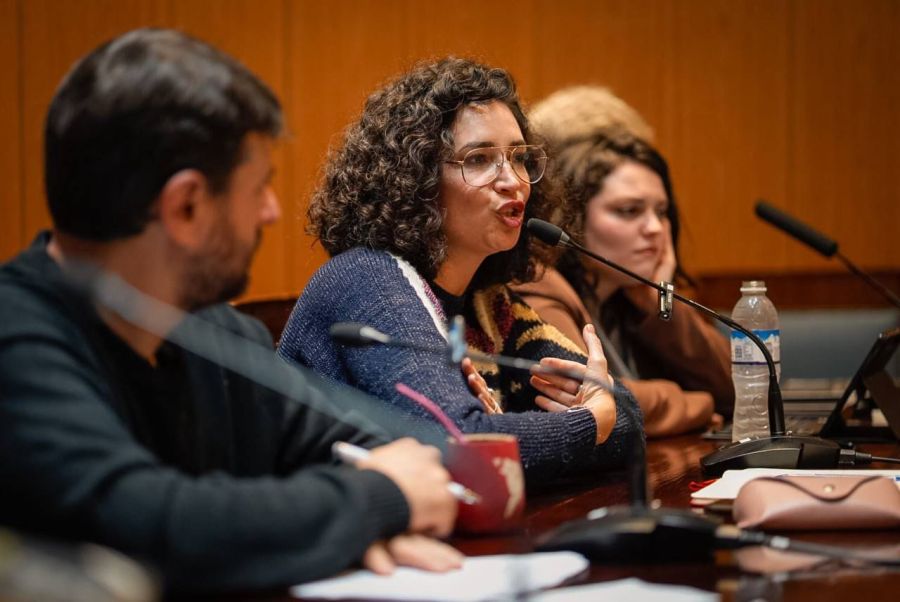 Julia Mengolini y su abogado Juan Grabois contra Javier Milei 2