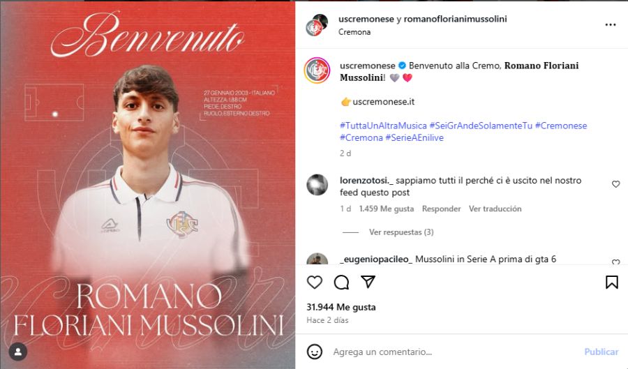 Romano Benito Floriani Mussolini