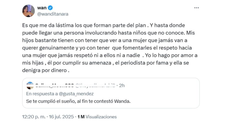Wanda Nara recargada