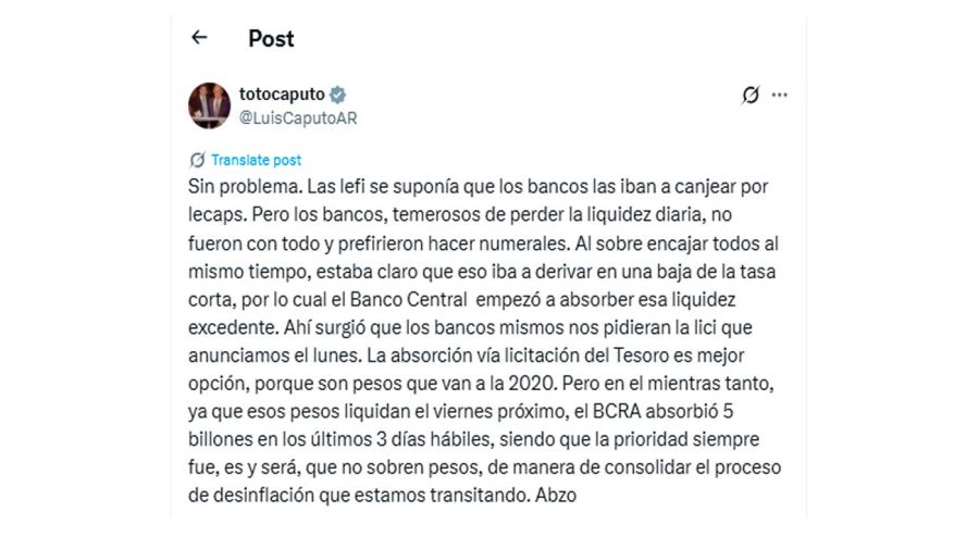 X Luis Caputo