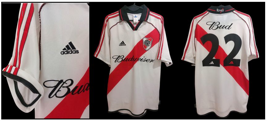 Camiseta de River - detalles
