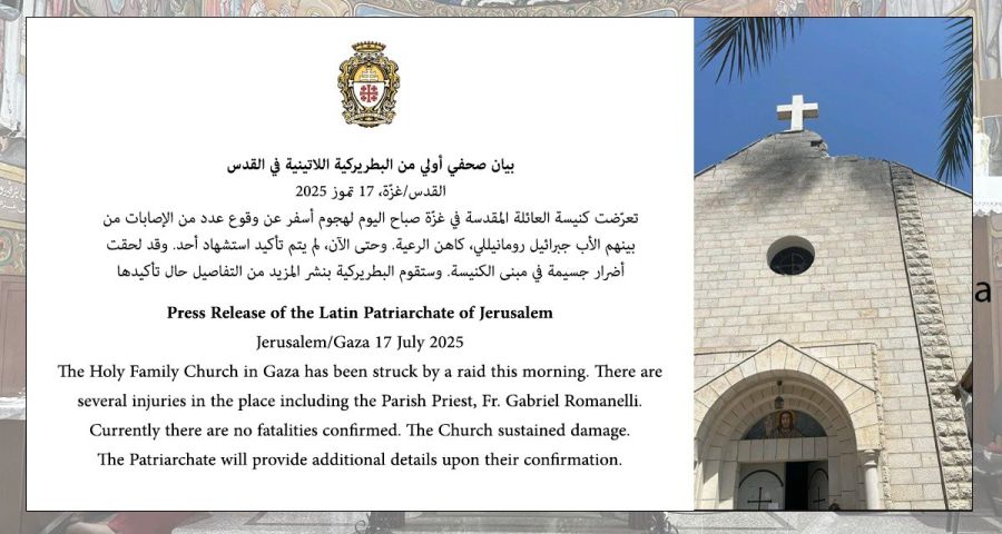 Comunicado Iglesia de Gaza