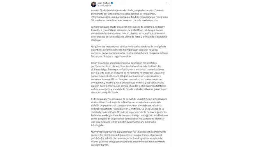 Juan Grabois X 20250717