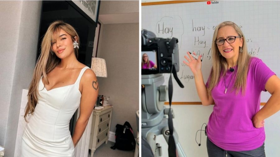 Karol G y 'La Profe Mónica'