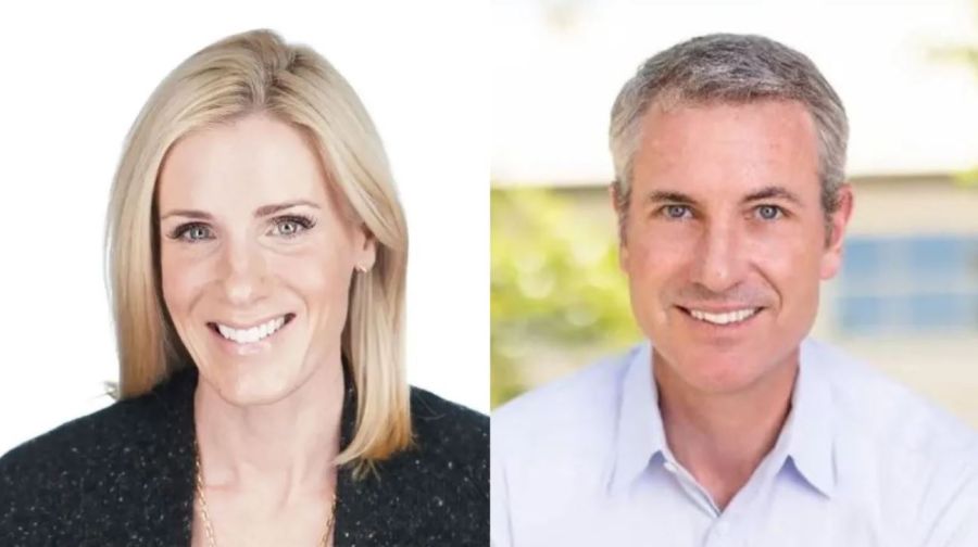 Kristin Cabot y Andy Byron