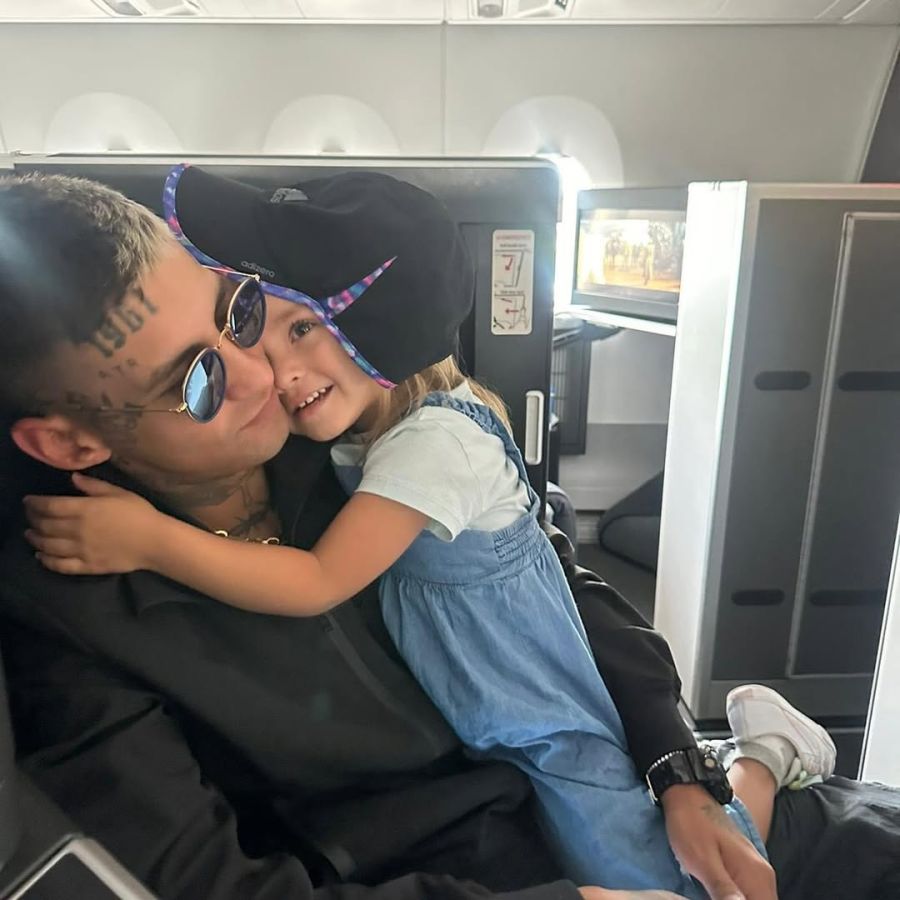 L-Gante y su hija Jamaica