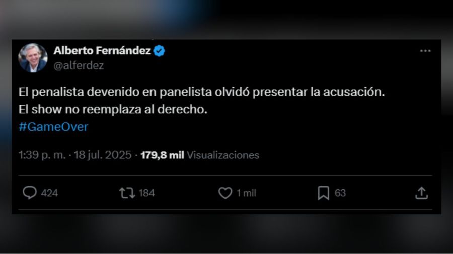 Posteos Alberto Fernández contra D'Alessandro