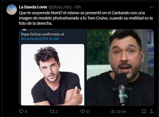 Romina Scalora explotó contra Pepe Ochoa