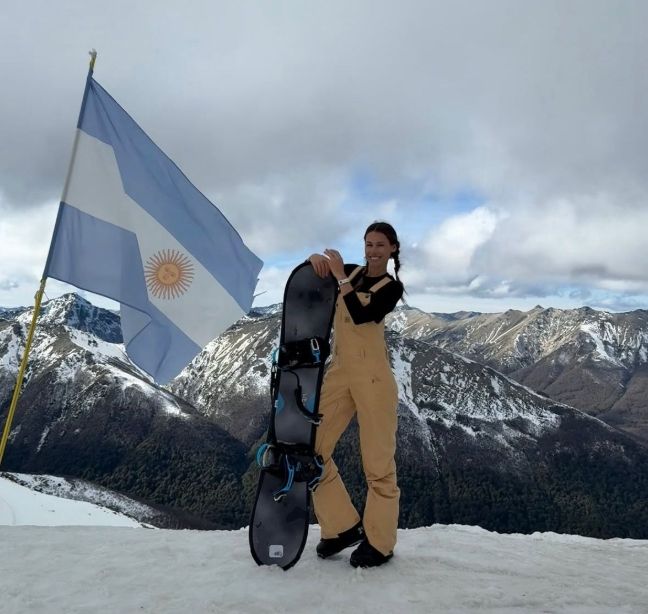 Pampita en el sur