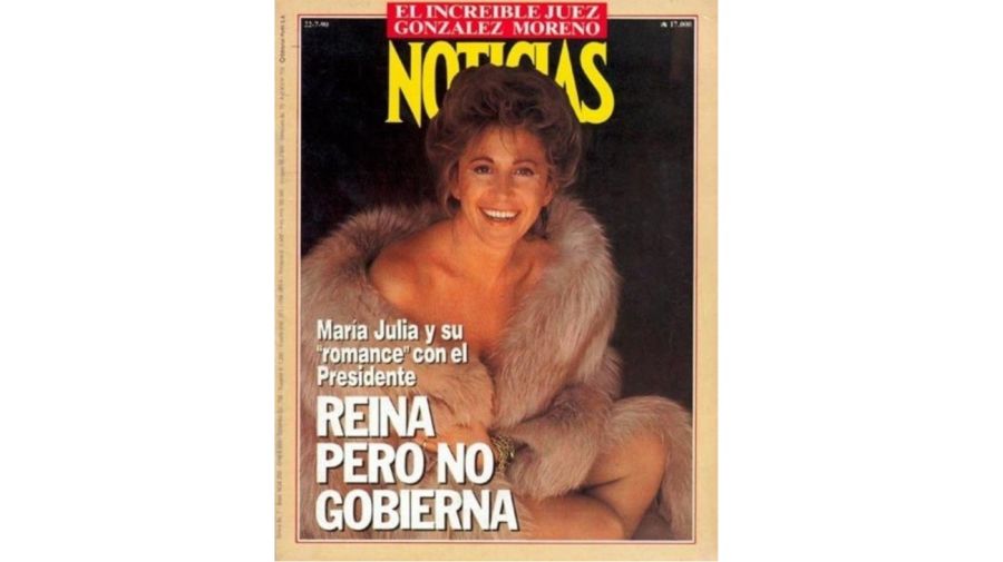 La tapa de María Julia Alsogaray para Revista Noticias