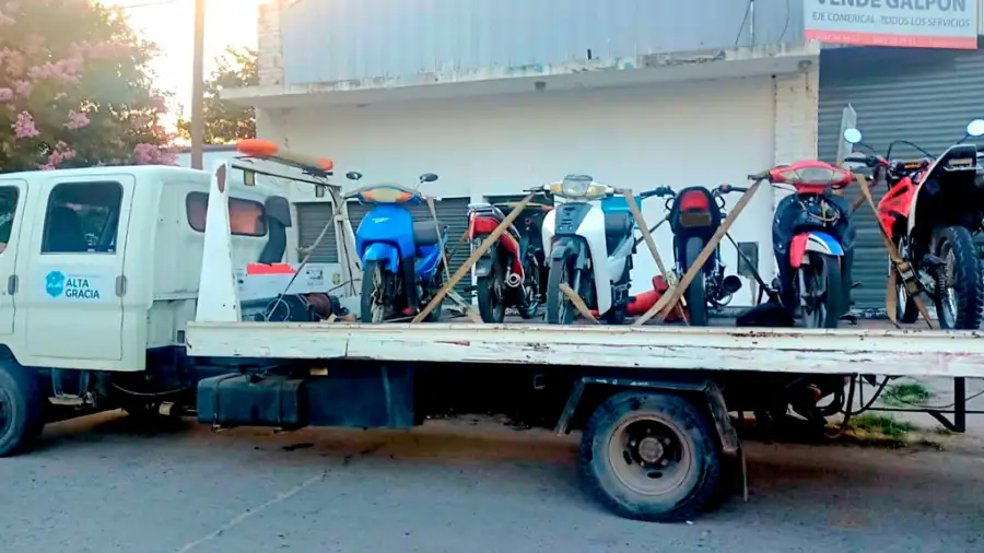 Subasta de motos en Alta Gracia