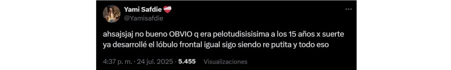 La defensa de Yami Safdie tras sus polémicos tweets